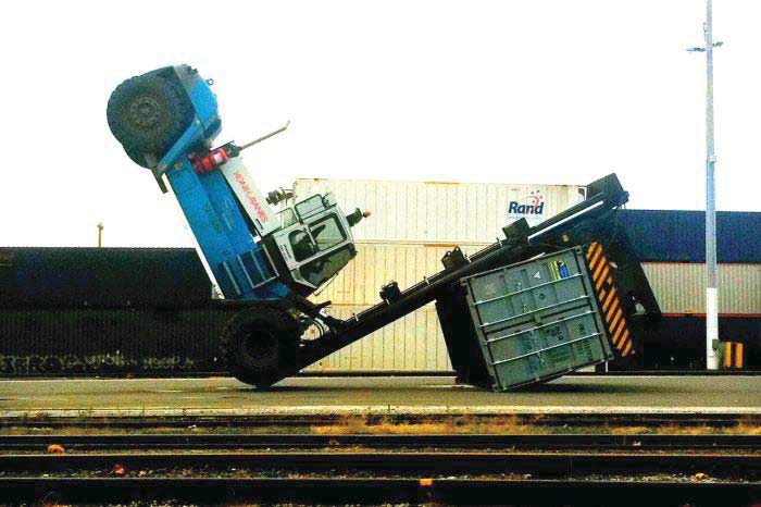 Ongeluk met container - brutogewicht